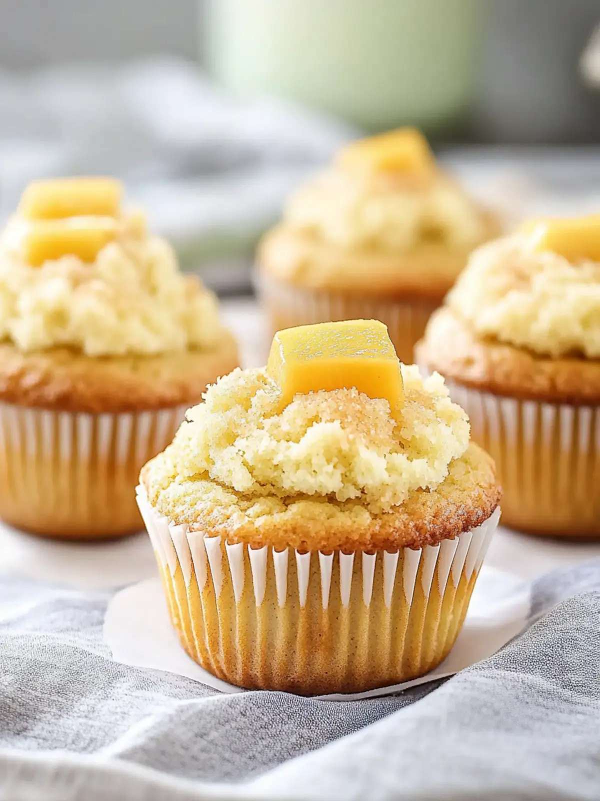 Saftige Mango Cupcakes mit cremigem Vanillefrosting 5 Mango Cupcakes