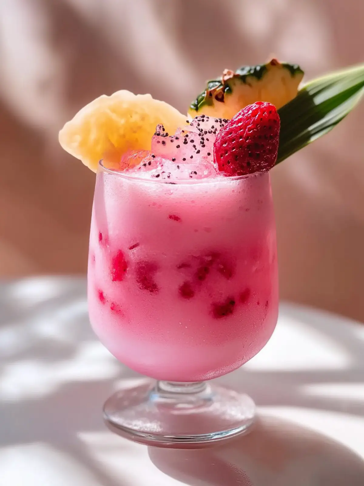 Pinke Drachenfrucht Colada – Der erfrischende Sommerdrink 3 Pinke Drachenfrucht Colada