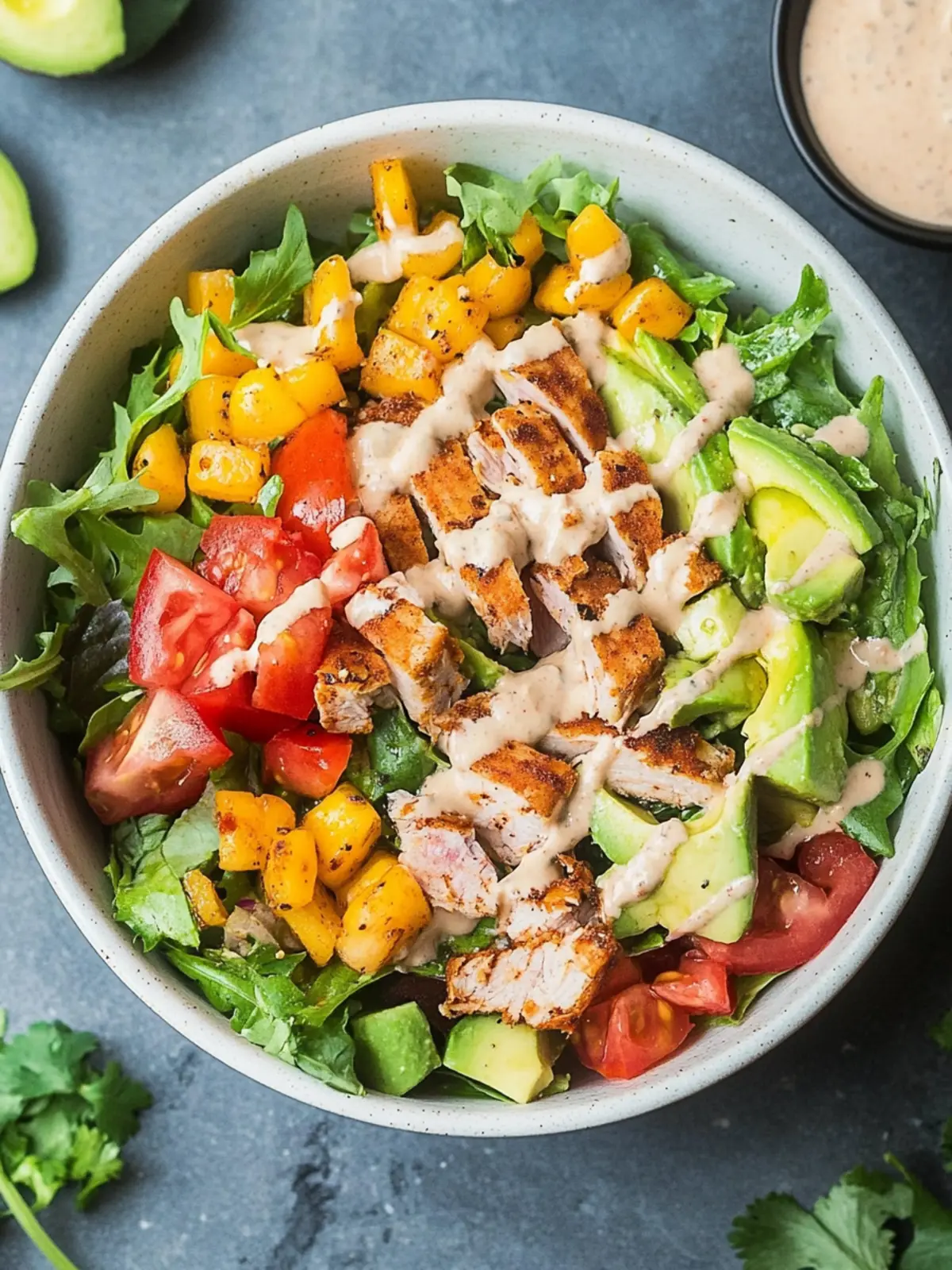 Köstlicher Santa Fe Salat mit Saftigem Hühnchen in 30 Minuten 2 Santa Fe Salat