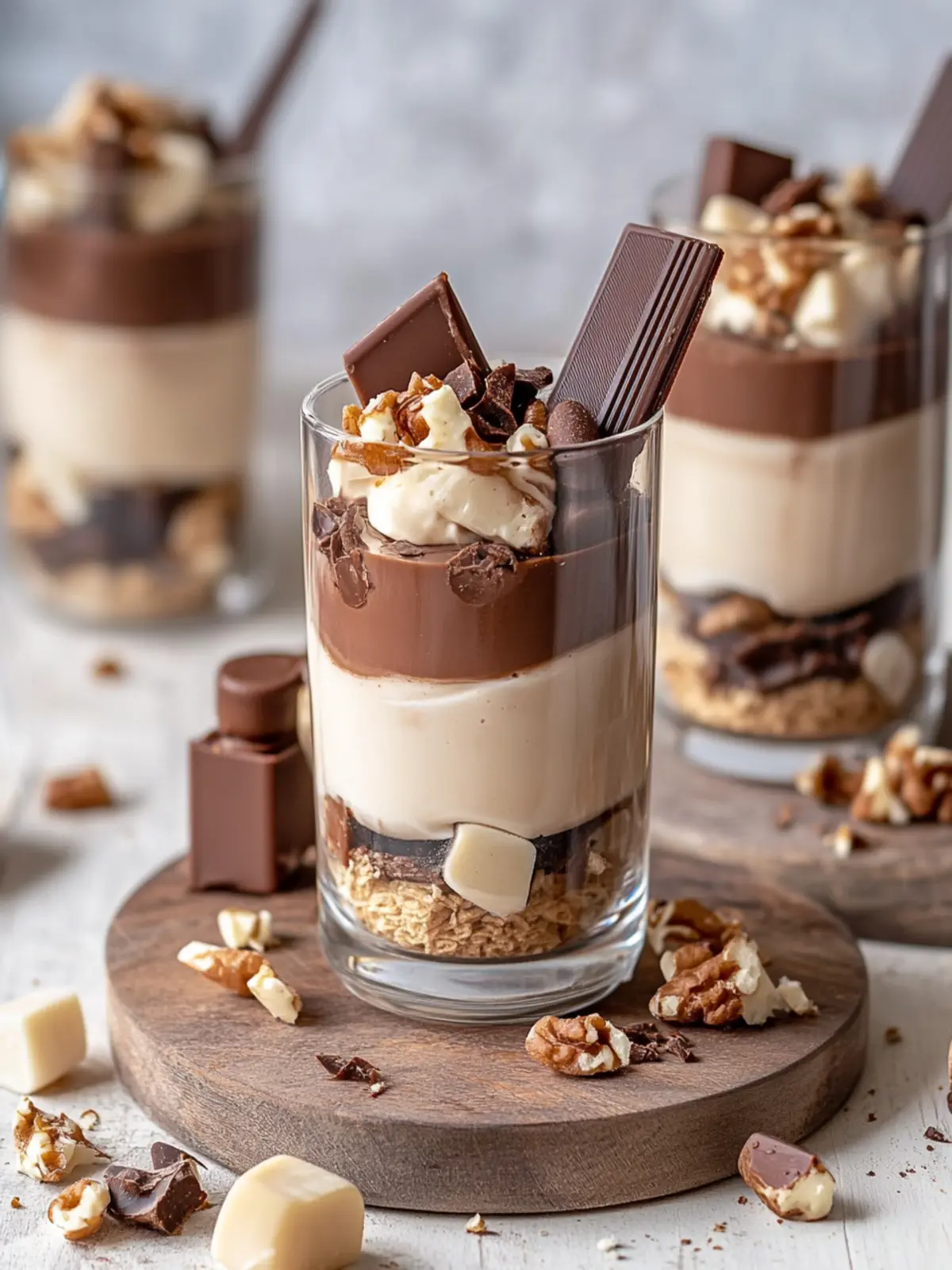 Kinder Bueno Käsekuchen im Glas – Einfach und Lecker! 3 Kinder Bueno Käsekuchen im Glas