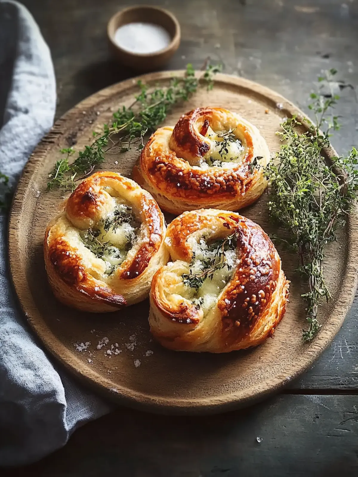Herzhafte Blätterteigschnecken: Knusprige Snack-Genüsse 4 Herzhafte Blätterteigschnecken