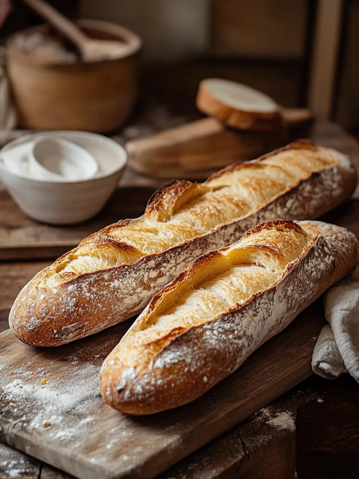 Krosse Sauerteig-Baguette: Dein Brot für echte Genussmomente 4 Sauerteig-Baguette