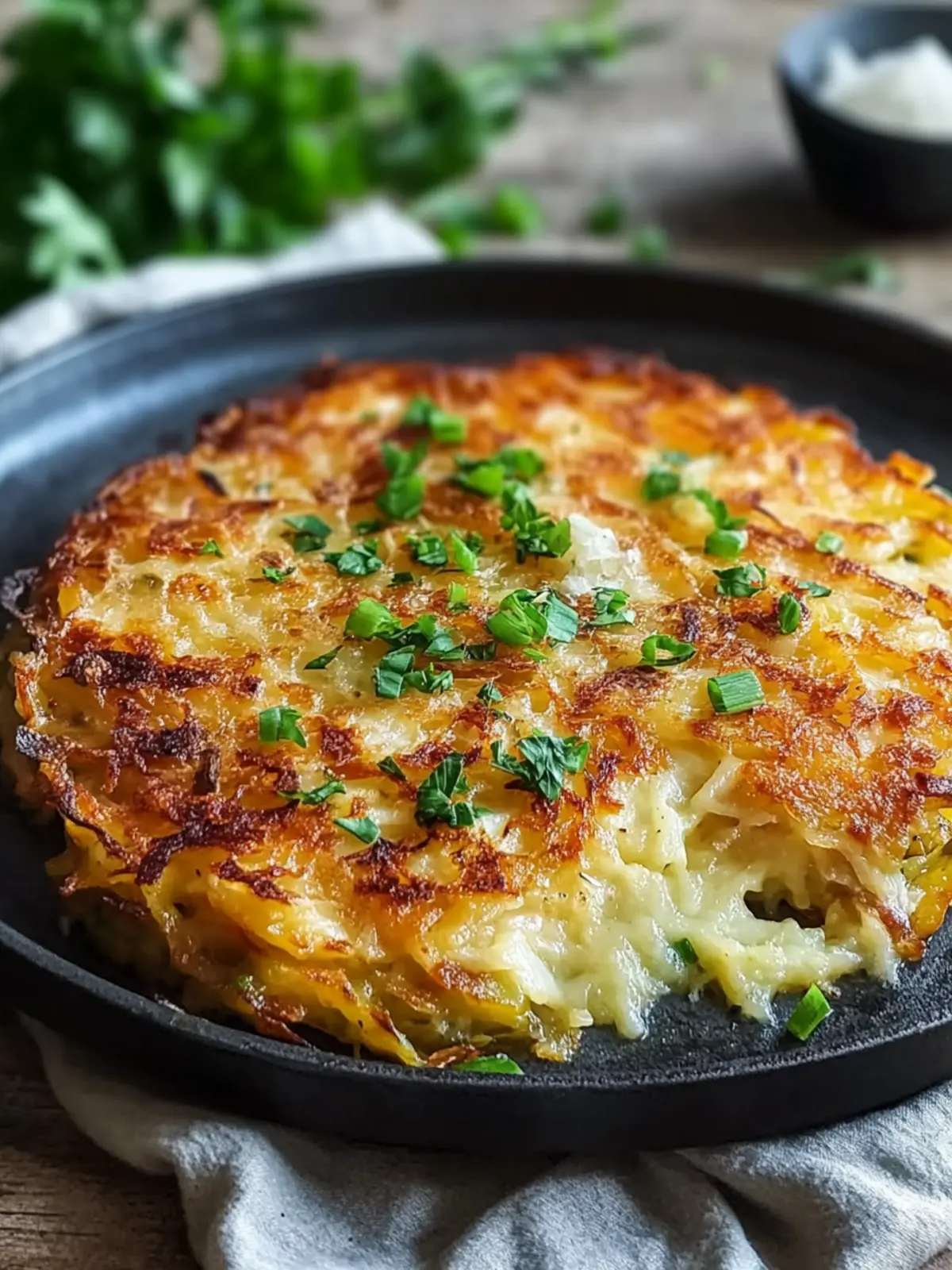 Hüttenkäse Kartoffelrösti Auflauf: Herzhaft und Einfach Genießen 4 Hüttenkäse Kartoffelröstauflauf
