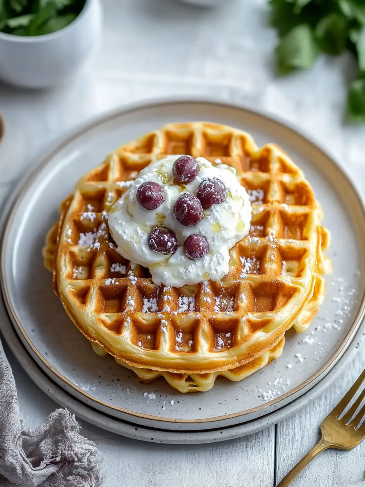 Herzhafte Kichererbsenwaffeln – Gesund, Glutenfrei & Lecker 4 Herzhafte Kichererbsenwaffeln