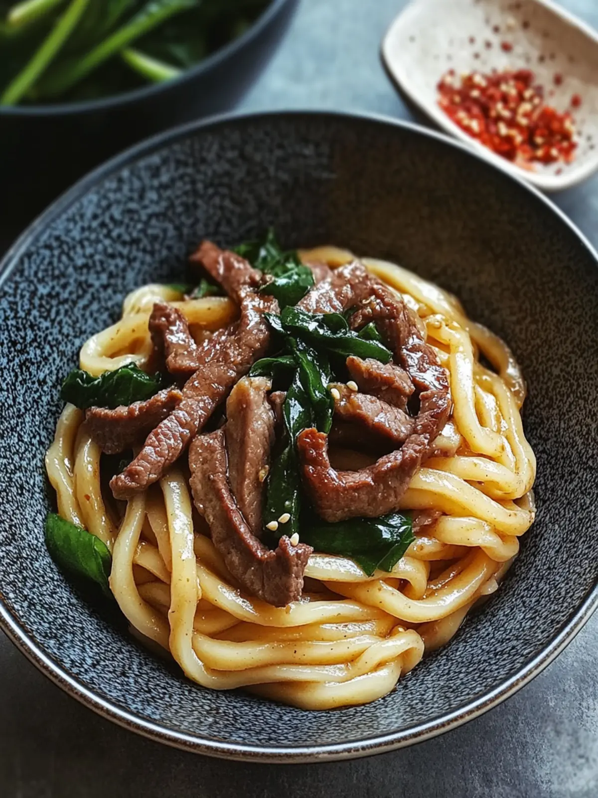 Rindfleisch-Udon mit schwarzem Pfeffer: Dein schnelles Wohlfühlessen 4 Rindfleisch-Udon mit schwarzem Pfeffer