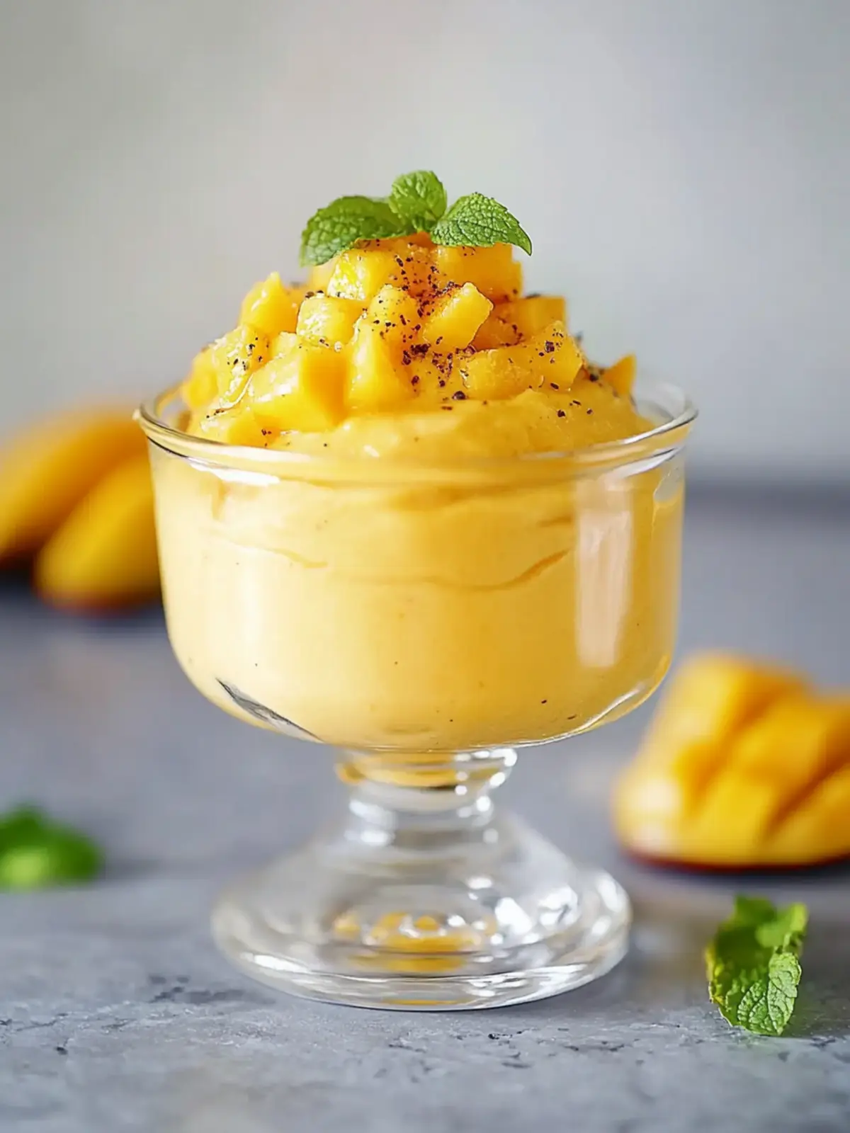Mango-Mousse (3 Zutaten): Einfach, schnell und unwiderstehlich! 2 Mango-Mousse (3 Zutaten)