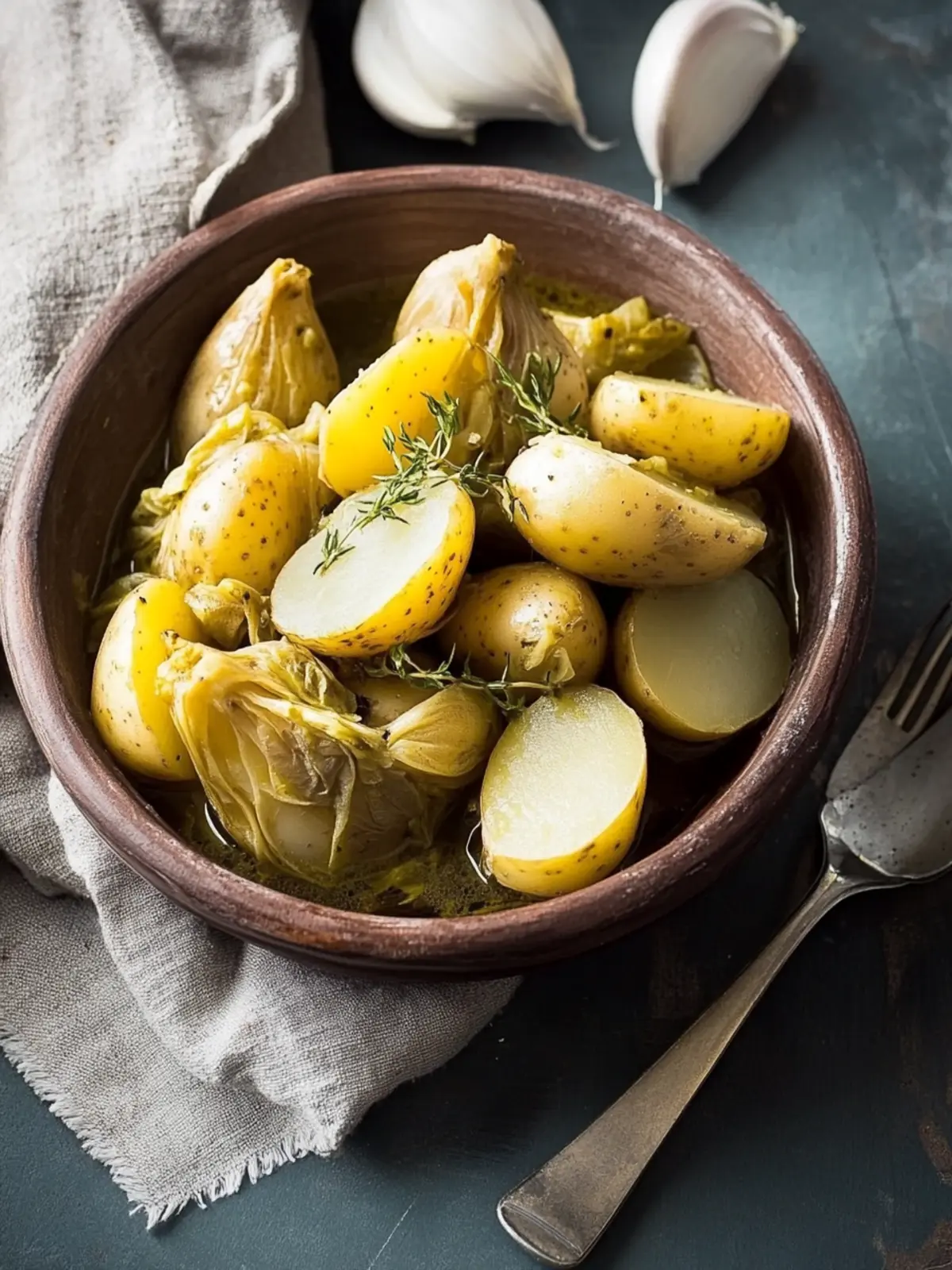 Sardische geschmorte Artischocken mit Kartoffeln – Ein italienischer Genuss 2 Sardische geschmorte Artischocken mit Kartoffeln