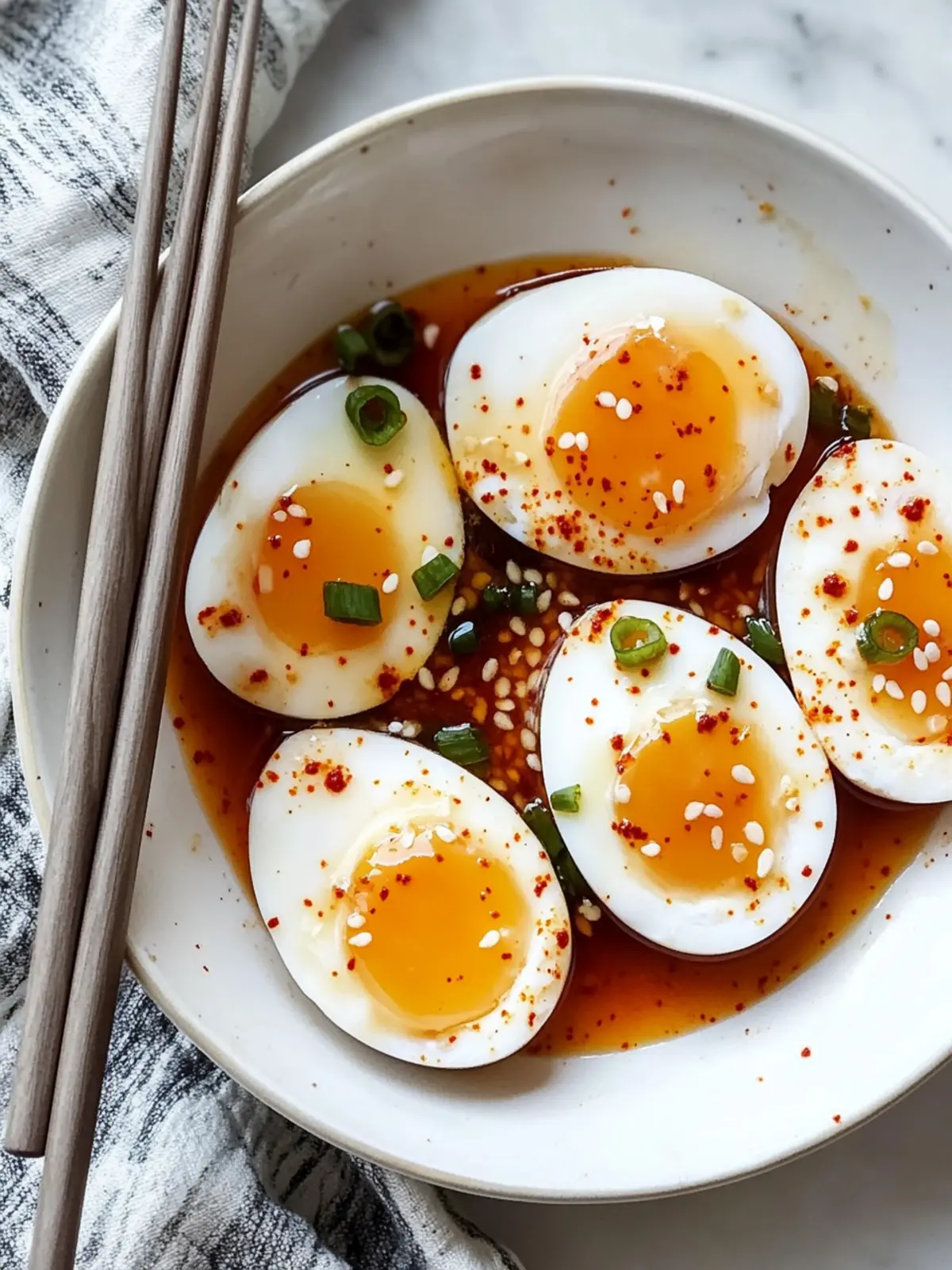 Würzige Gochujang Eier: Dein neues Frühstücks-Highlight 4 Würzige Gochujang Eier