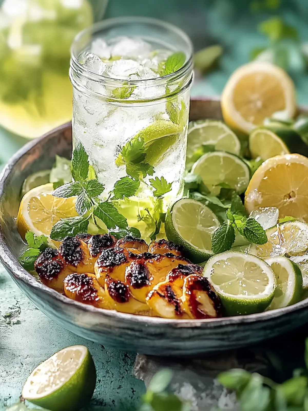 Honig-Limetten-Hühnchen-Reis-Schalen für Schnelle Genießer 4 Honig-Limetten-Hühnchen-Reis-Schalen