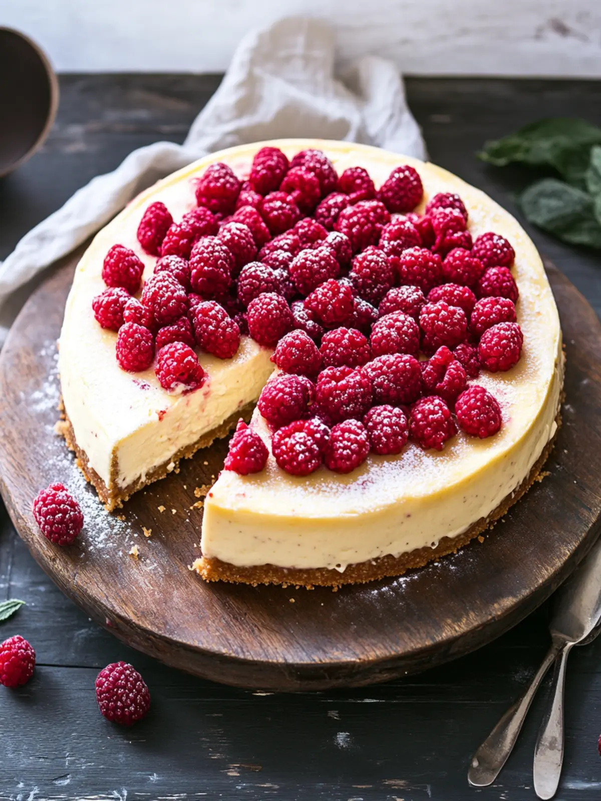 Neue Rezeptliebe: New Yorker Käsekuchen mit Himbeeren 2 New Yorker Käsekuchen mit Himbeeren
