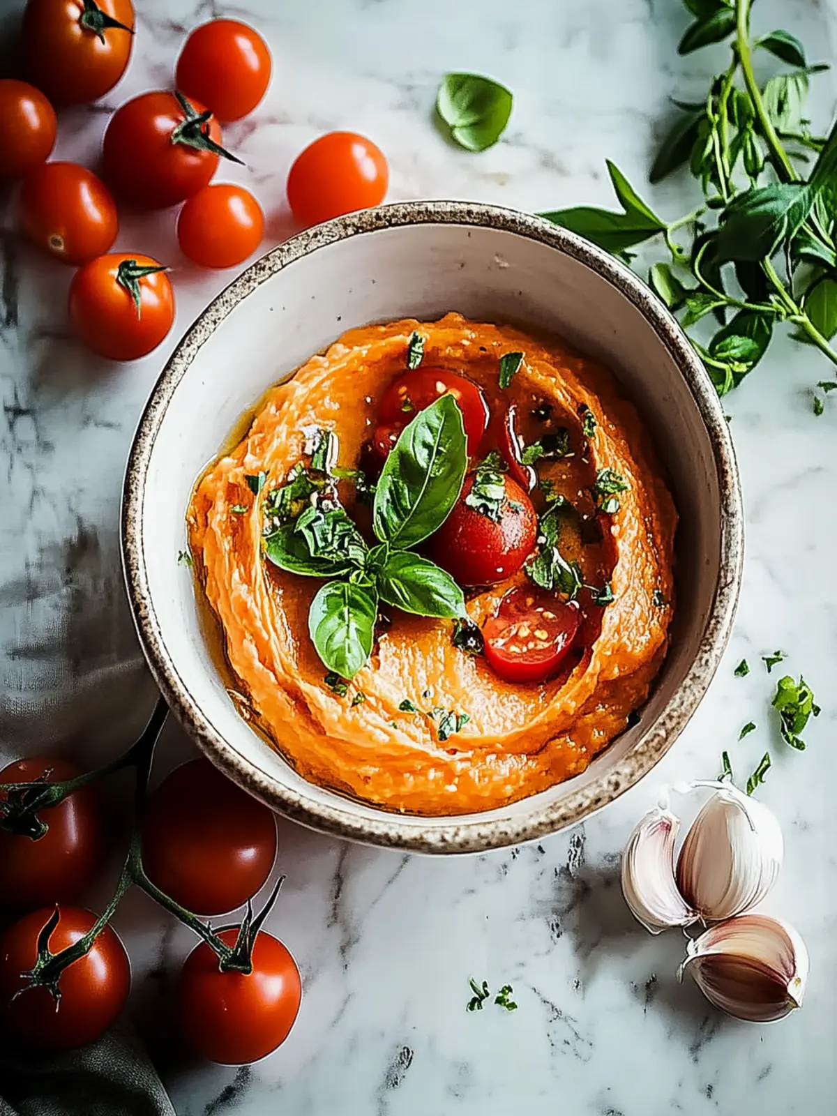 Einfache Tomatenbutter mit Knoblauch: Mediterraner Genuss 4 Simple tomato butter with garlic