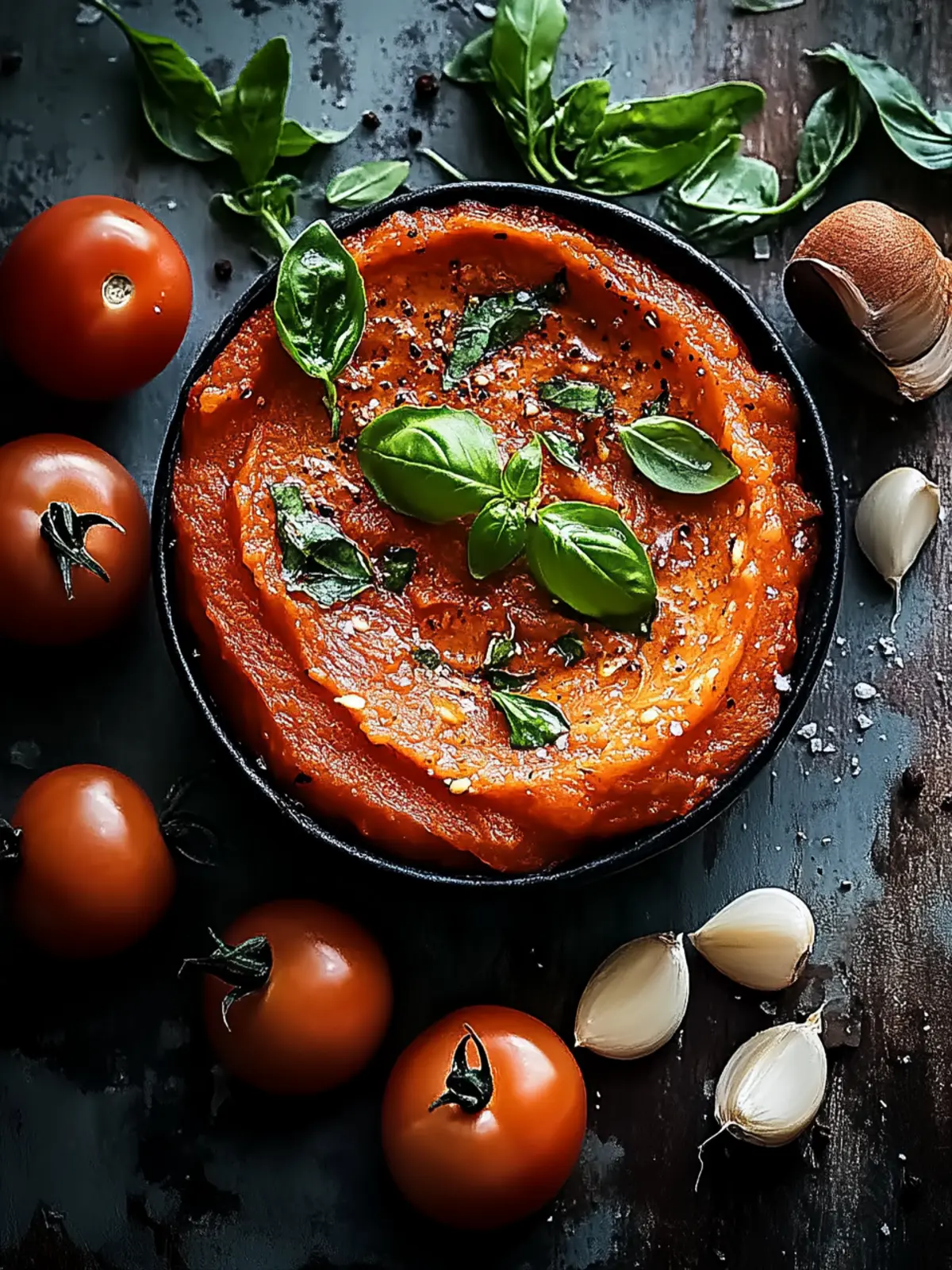 Einfache Tomatenbutter mit Knoblauch: Mediterraner Genuss 2 Simple tomato butter with garlic