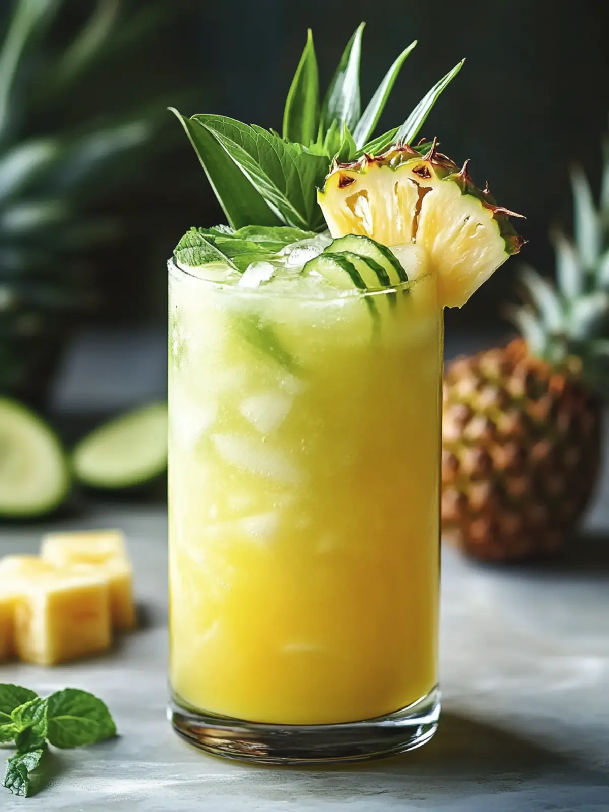 Erfrischende Ananas Gurke Agua Fresca für heiße Sommertage 4 Ananas Gurke Agua Fresca