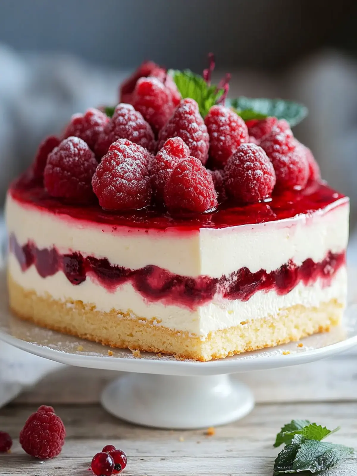 Himbeertorte mit Joghurtcreme - Der perfekte fruchtige Genuss 2 Raspberry cake with yogurt cream