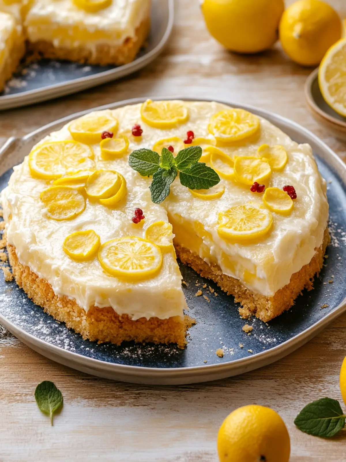 Veganer Zitronen-Blechkuchen – Fluffig und erfrischend lecker 3 Veganer Zitronen-Blechkuchen