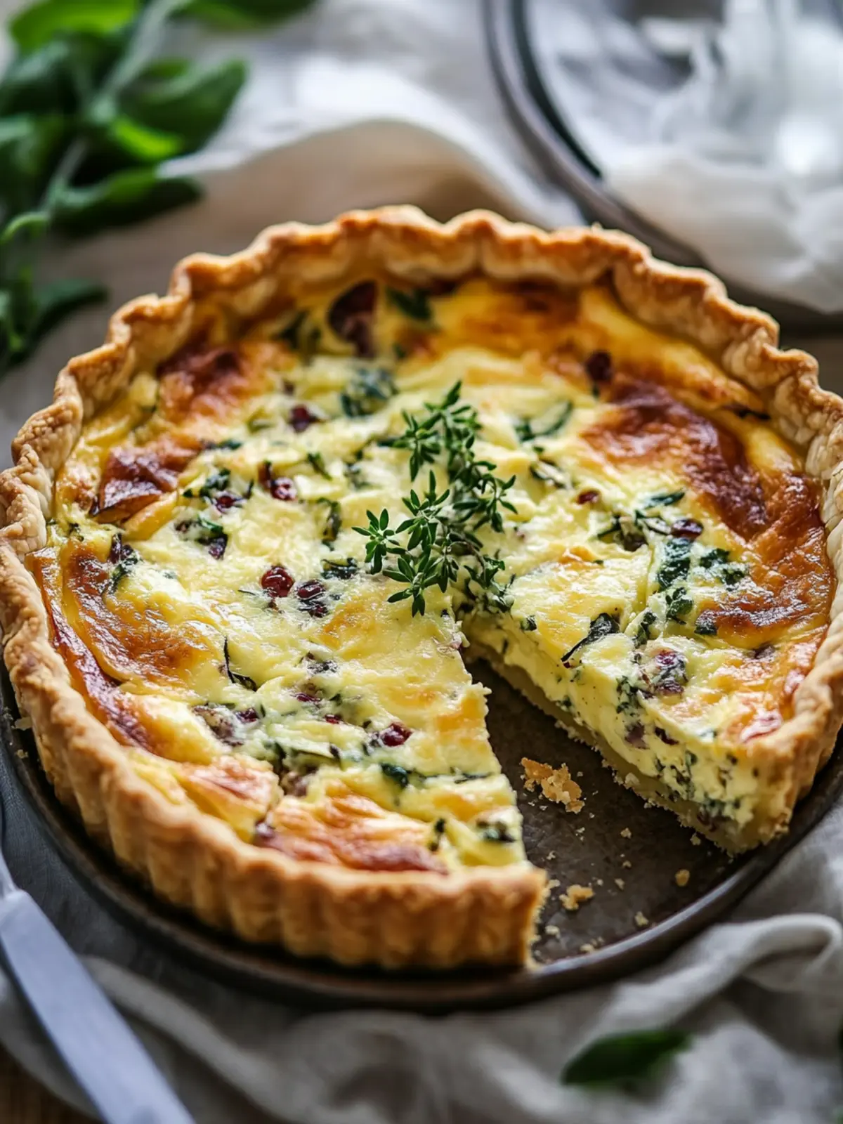 Bärlauch Quiche mit Rindfleisch – Frühlingsgenuss pur 3 Bärlauch Quiche