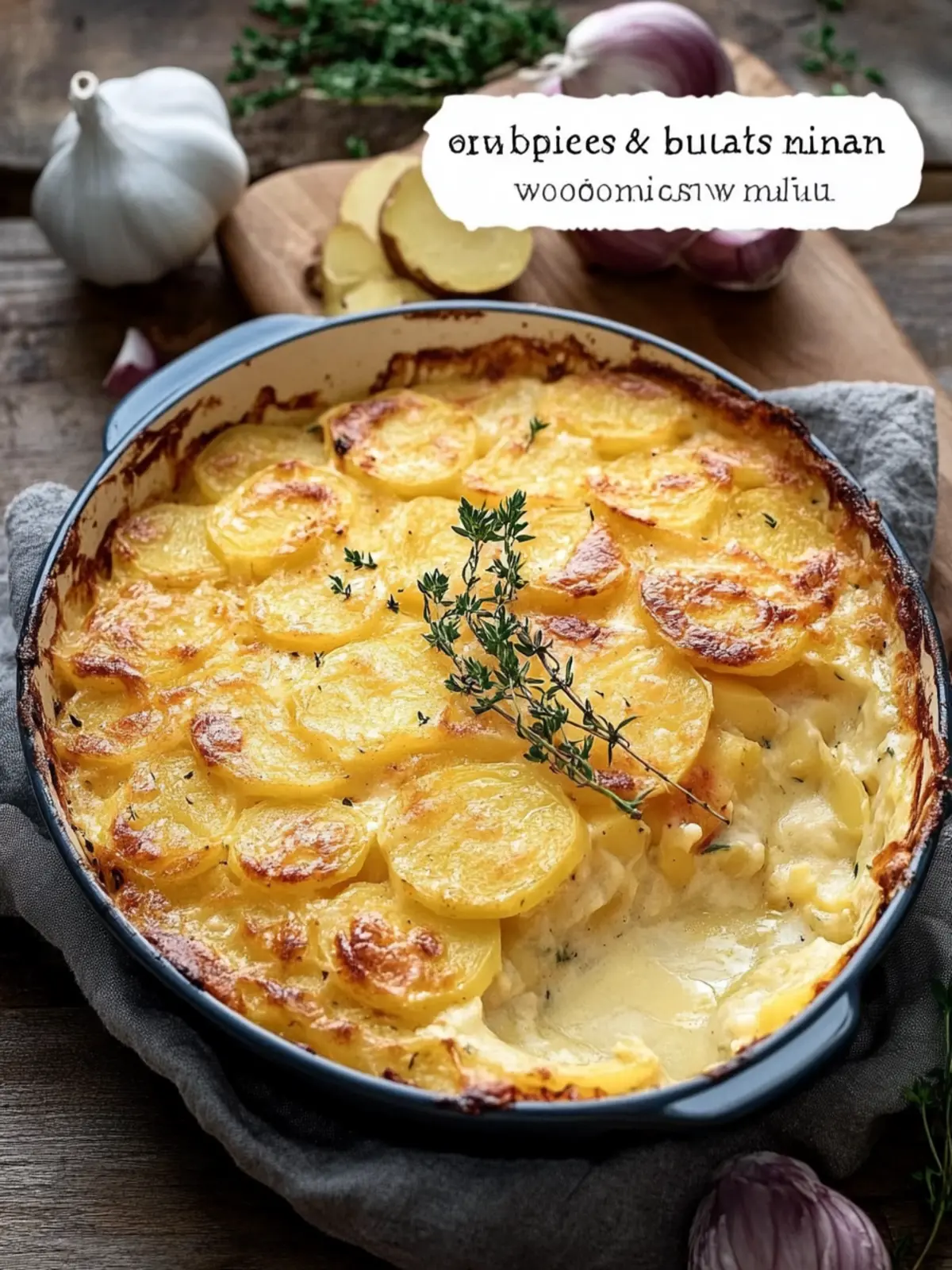 Überbackenes Kartoffelgratin wie bei Mama: Cremiger Genuss Zuhause 3 Überbackenes Kartoffelgratin wie bei Mama