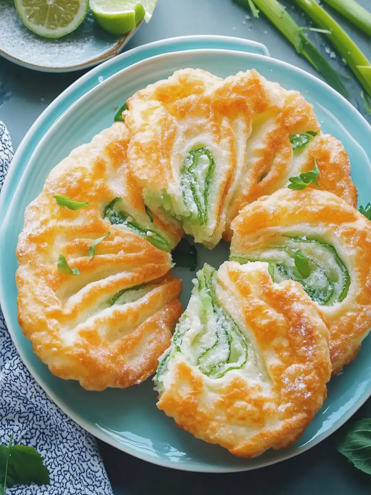 Knusprige Reispapier-Schnittlauchpfannkuchen für dein Snack-Glück 2 Knusprige Reispapier-Schnittlauchpfannkuchen für deinen Snack-Hunger