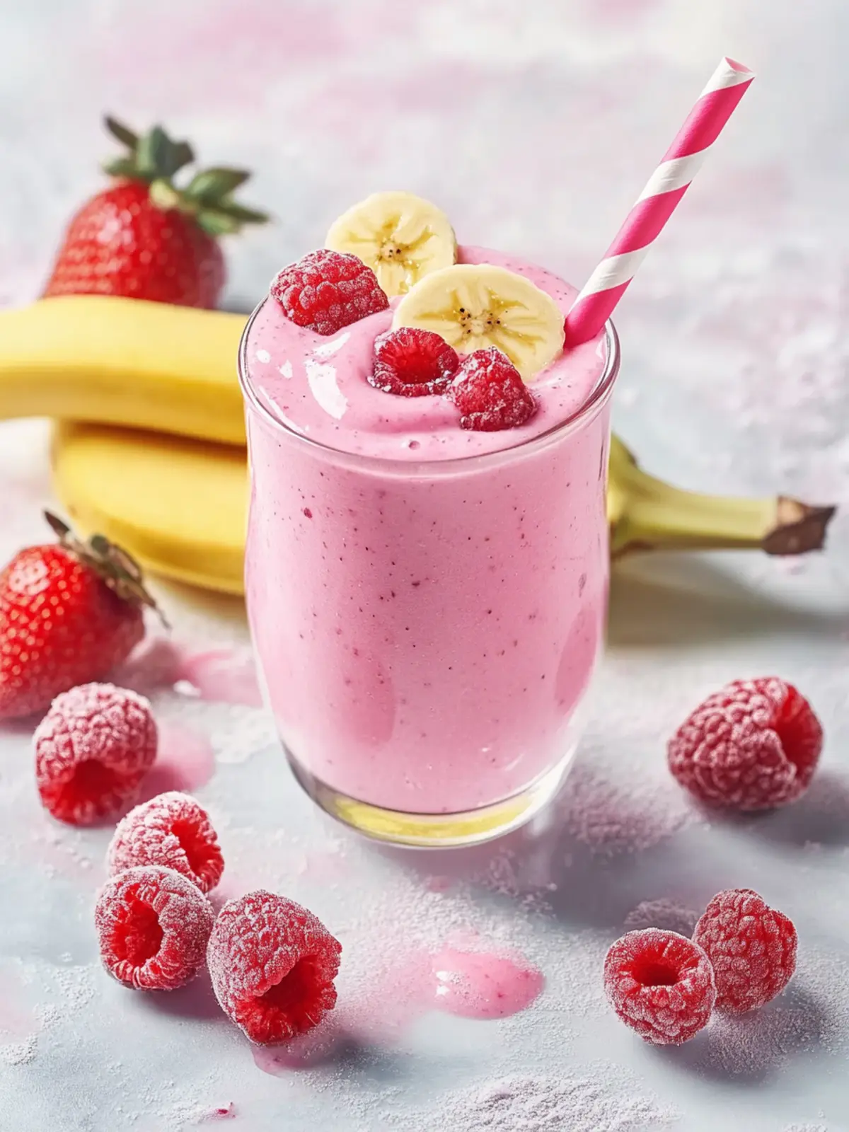 Erdbeer-Bananen-Smoothie: Cremig-frisch für den perfekten Start 5 Erdbeer-Bananen-Smoothie
