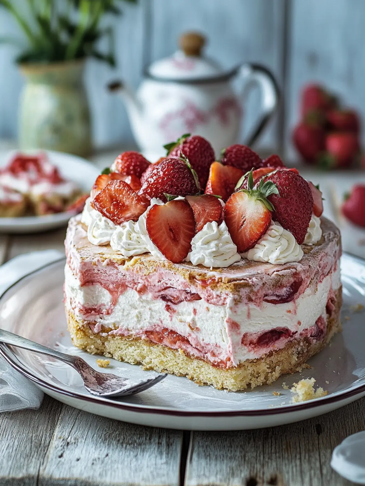 Erdbeerliebe – Erdbeer-Baiser-Torte für deinen Sommergenuss 4 Erdbeerliebe – Erdbeer-Baiser-Torte