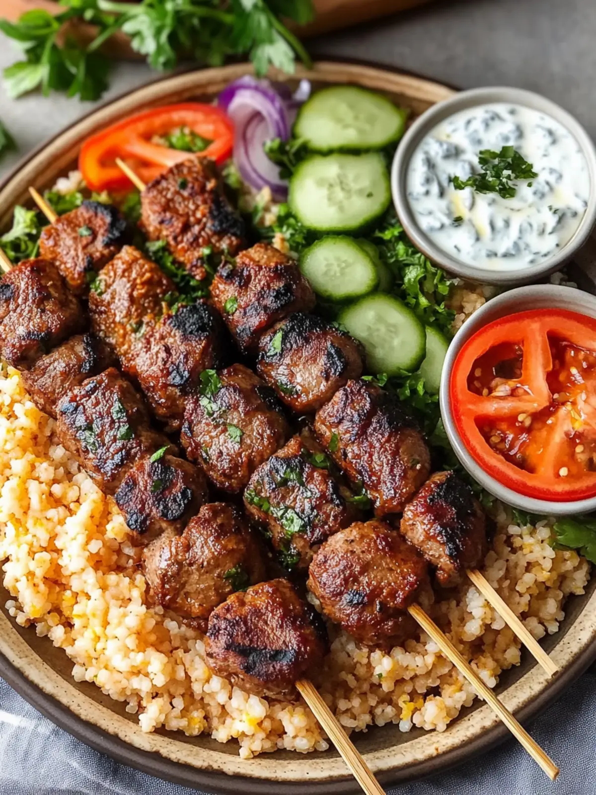 Bulgur-Pilaw & Adana-Kebab: Ein schnelles Festmahl zuhause 3 Bulgur-Pilaw & Adana-Kebab