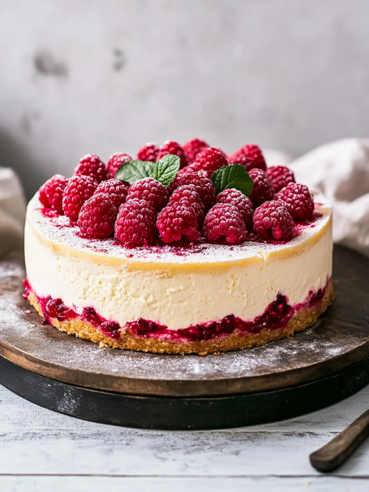 Neue Rezeptliebe: New Yorker Käsekuchen mit Himbeeren 3 New Yorker Käsekuchen mit Himbeeren