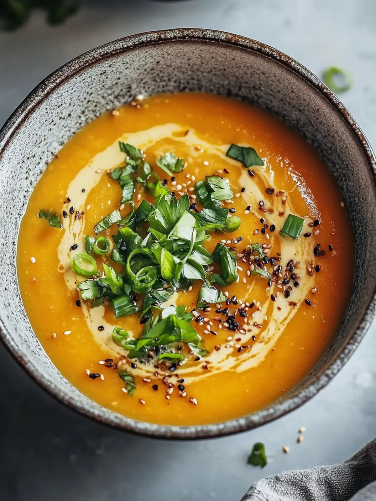 Scharfe Miso Karottensuppe