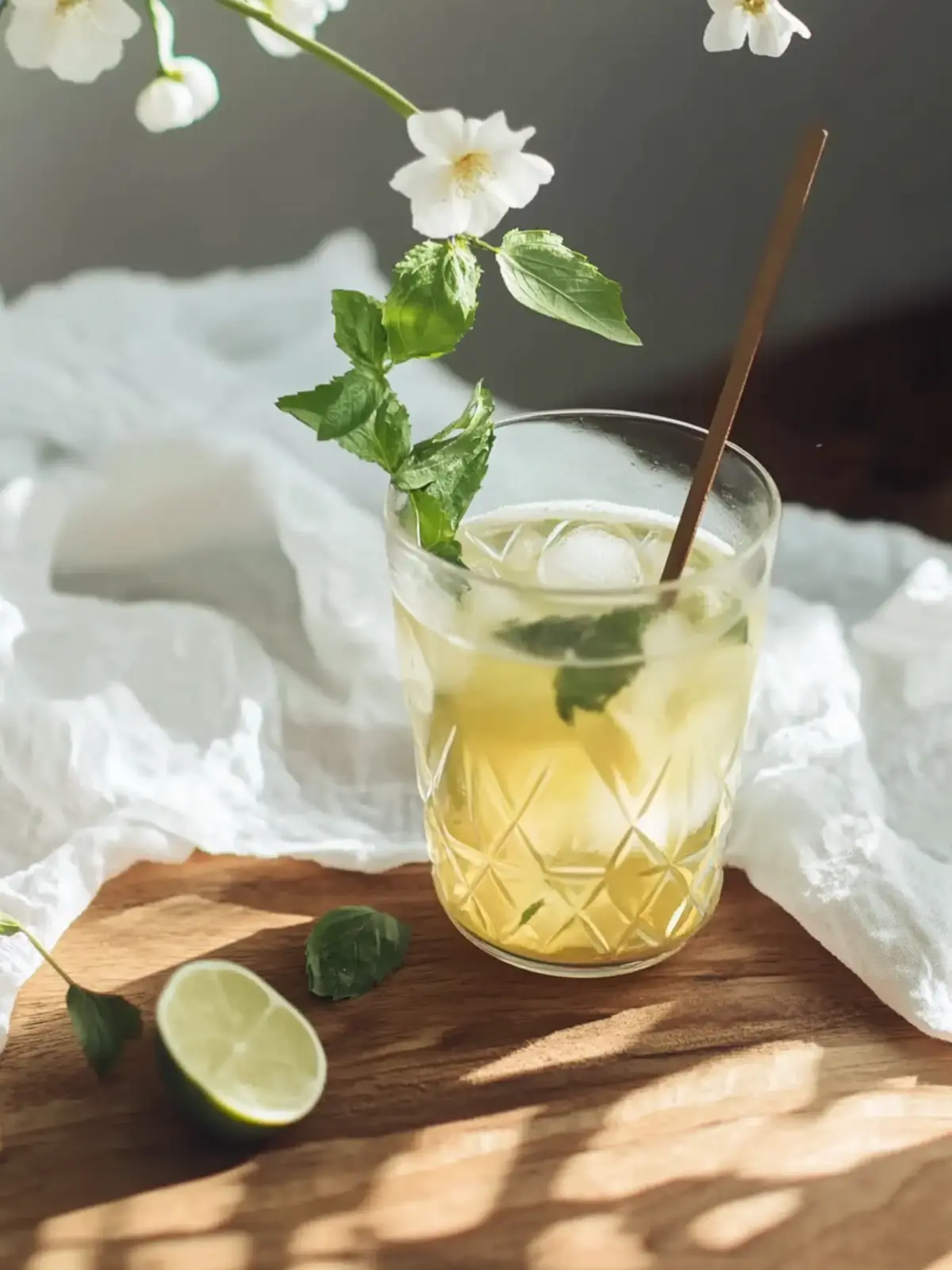 Eistee Hugo selbst gemacht: Erfrischend und alkoholfrei! 4 Eistee Hugo selbst gemacht