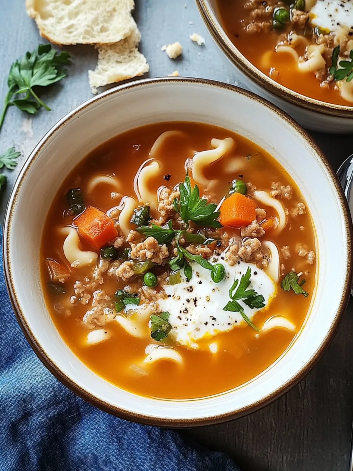 Wärmende Nudel-Hack-Suppe: Dein Wohlfühlgericht für kalte Tage 3 Wärmende Nudel-Hack-Suppe