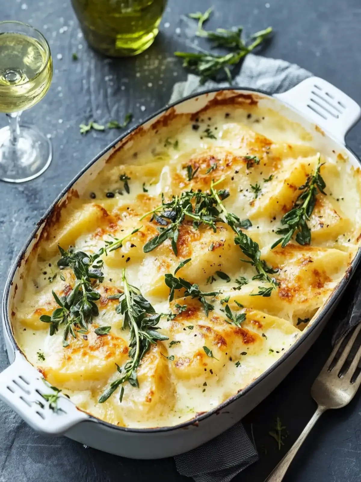 Vegetarisches Kartoffel-Spargel-Gratin