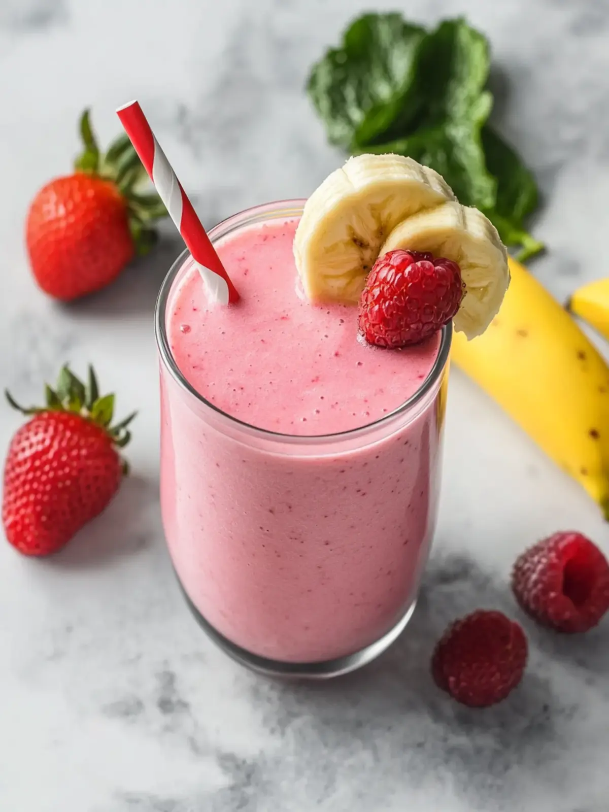 Erdbeer-Bananen-Smoothie: Cremig-frisch für den perfekten Start 4 Erdbeer-Bananen-Smoothie