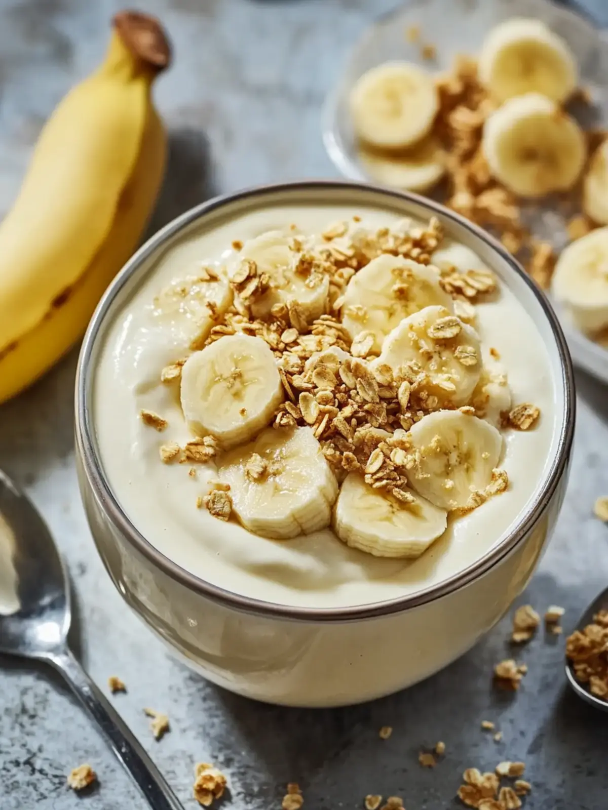 Gesunde Bananenpudding mit griechischem Joghurt Rezept für Genuss ohne Reue 3 Gesunde Bananenpudding mit griechischem Joghurt Rezept