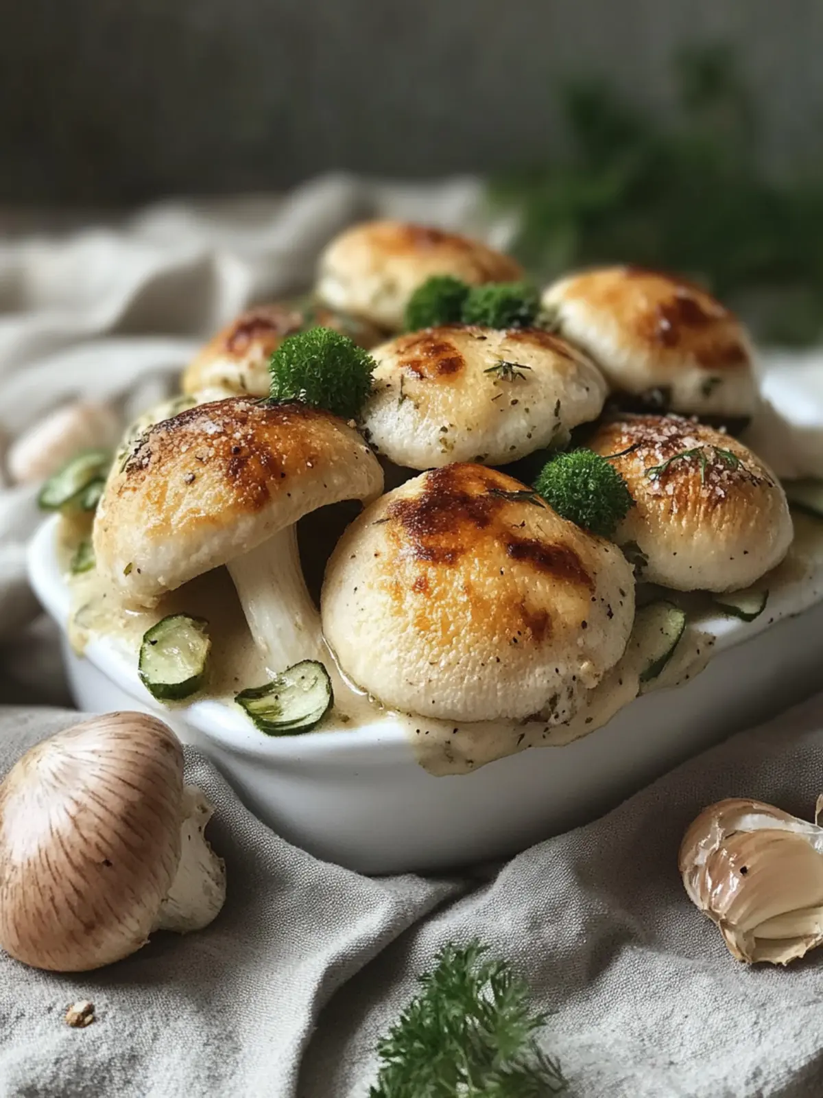 Hähnchen, Zucchini und Champignon Auflauf für herzhaften Genuss 4 Hähnchen, Zucchini und Champignon Auflauf