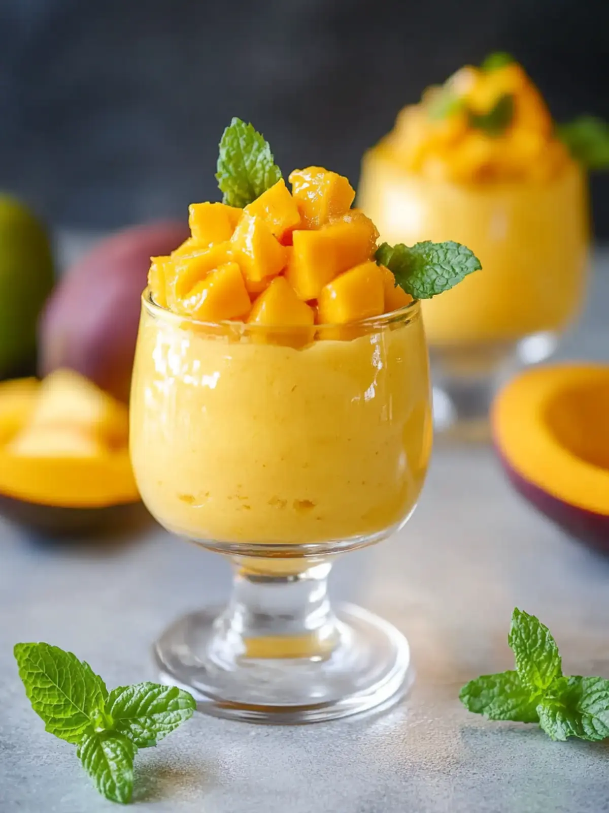 Mango-Mousse (3 Zutaten): Einfach, schnell und unwiderstehlich! 3 Mango-Mousse (3 Zutaten)