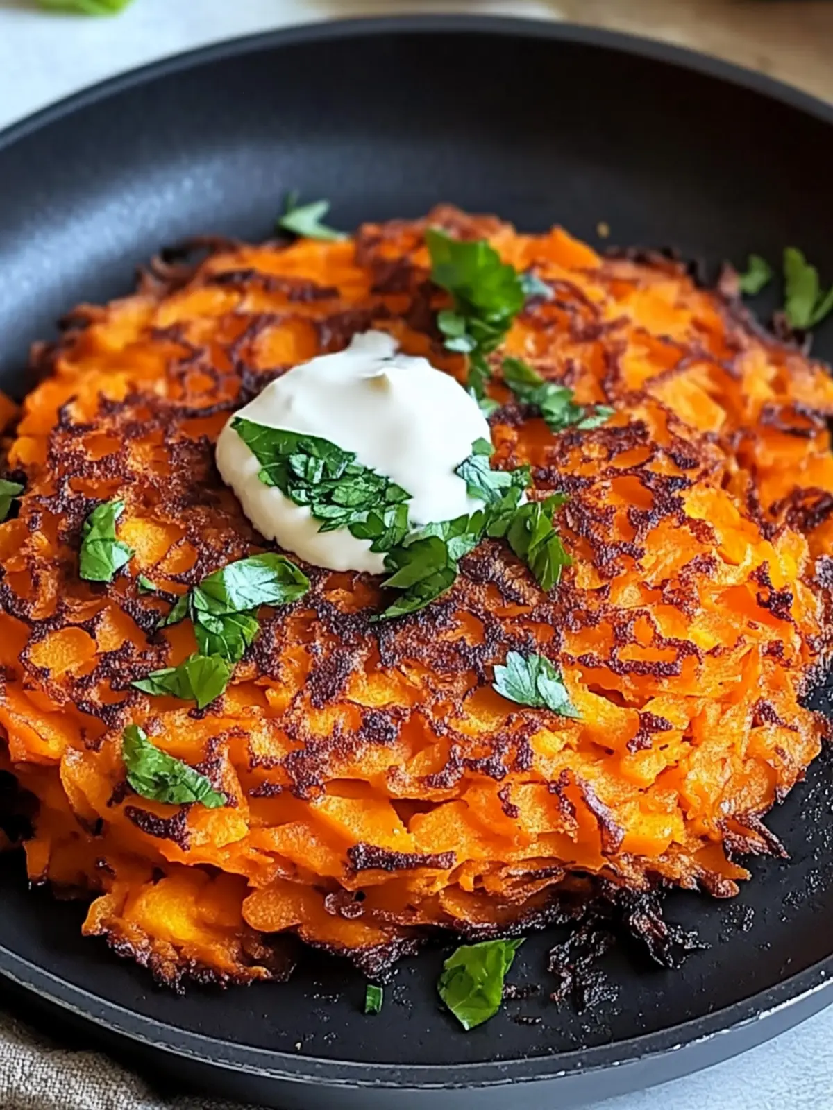 Crispy Sweet Potato Rösti für das perfekte Brunch-Erlebnis 2 Sweet potato rosti for the perfect brunch
