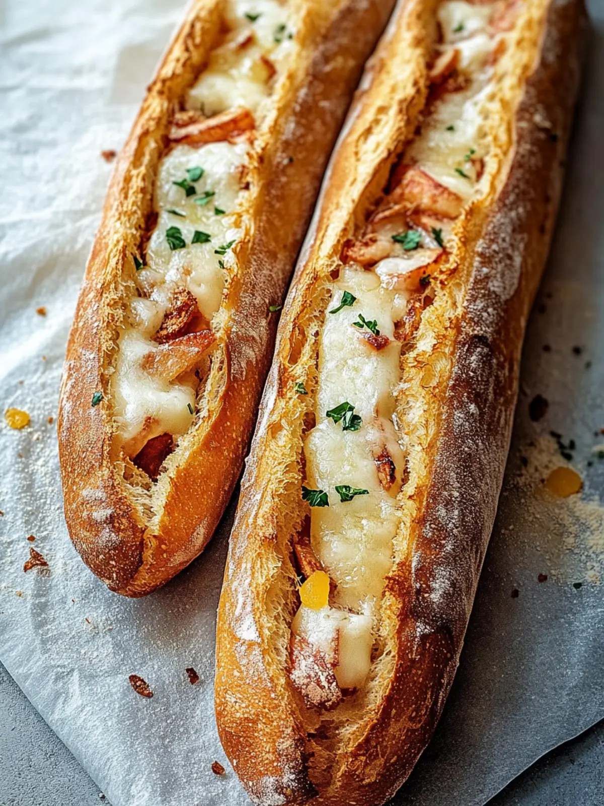 Köstliche Gefüllte Ofen-Baguettes – Perfekt für jeden Anlass 4 Gefüllte Ofen-Baguettes