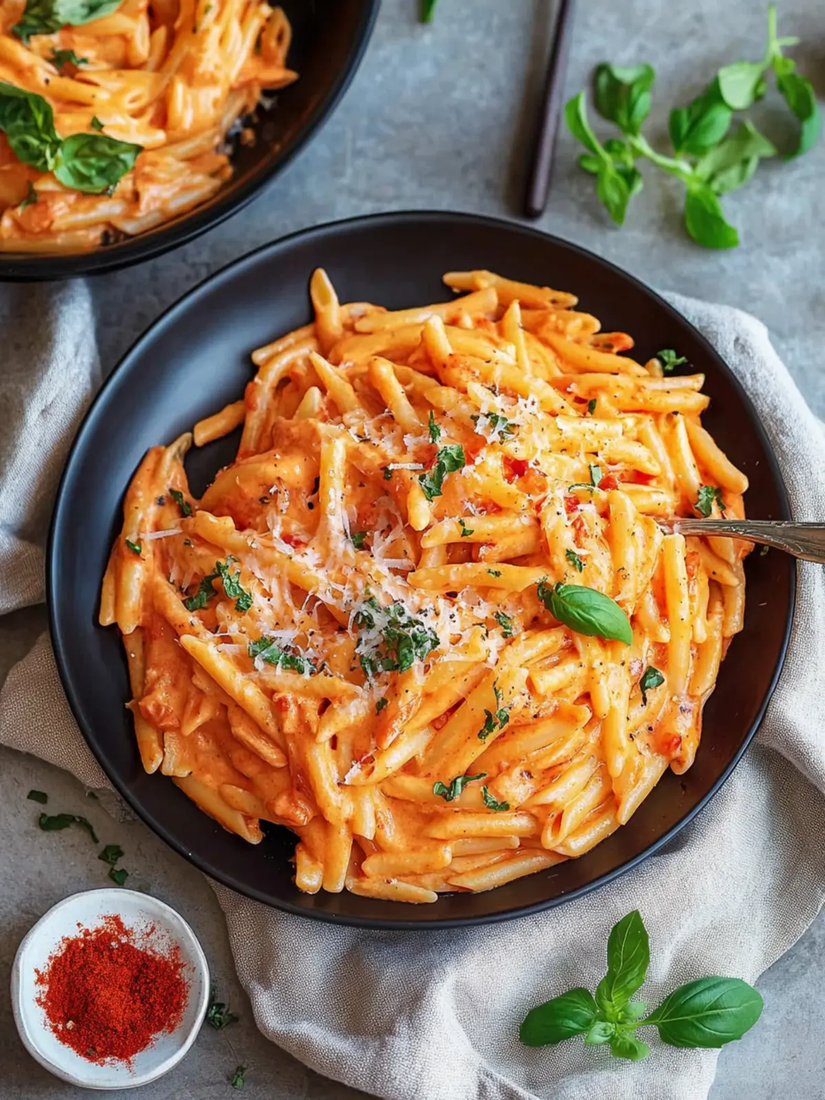 Pasta mit Paprika-Cremesauce – blitzschnell und lecker! 4 Pasta with paprika cream sauce – quick recipe