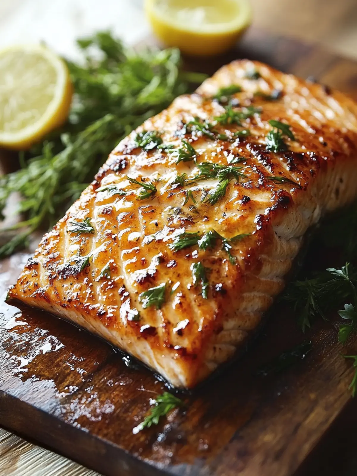 Saftiges Lachsfilet vom Grill mit Honig-Senf-Glasur genießen 4 Saftiges Lachsfilet vom Grill