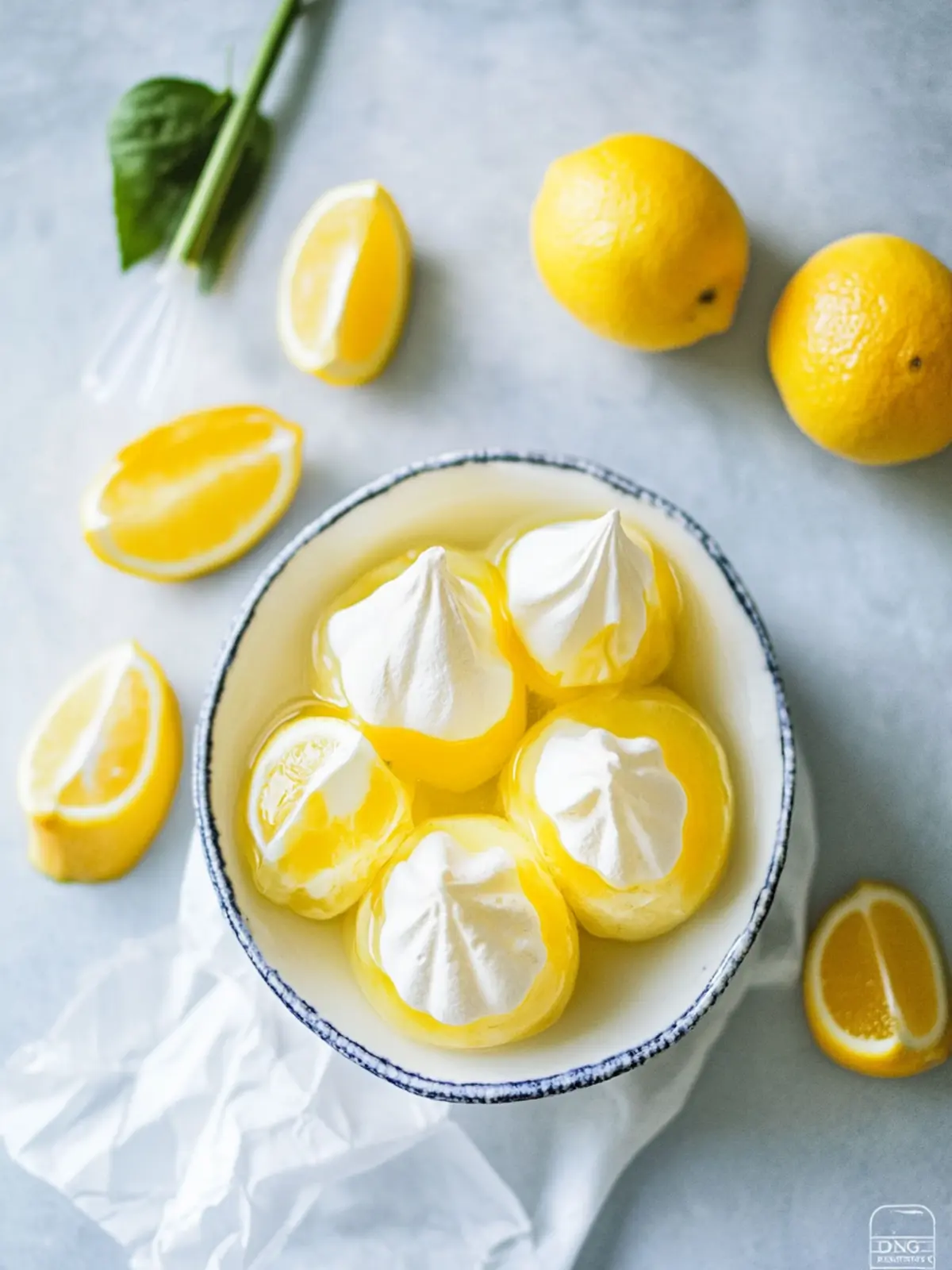 Zitronen-Baiserküsschen für süße Momente zuhause 4 Zitronen-Baiserküsschen oder Zitronenmeringue