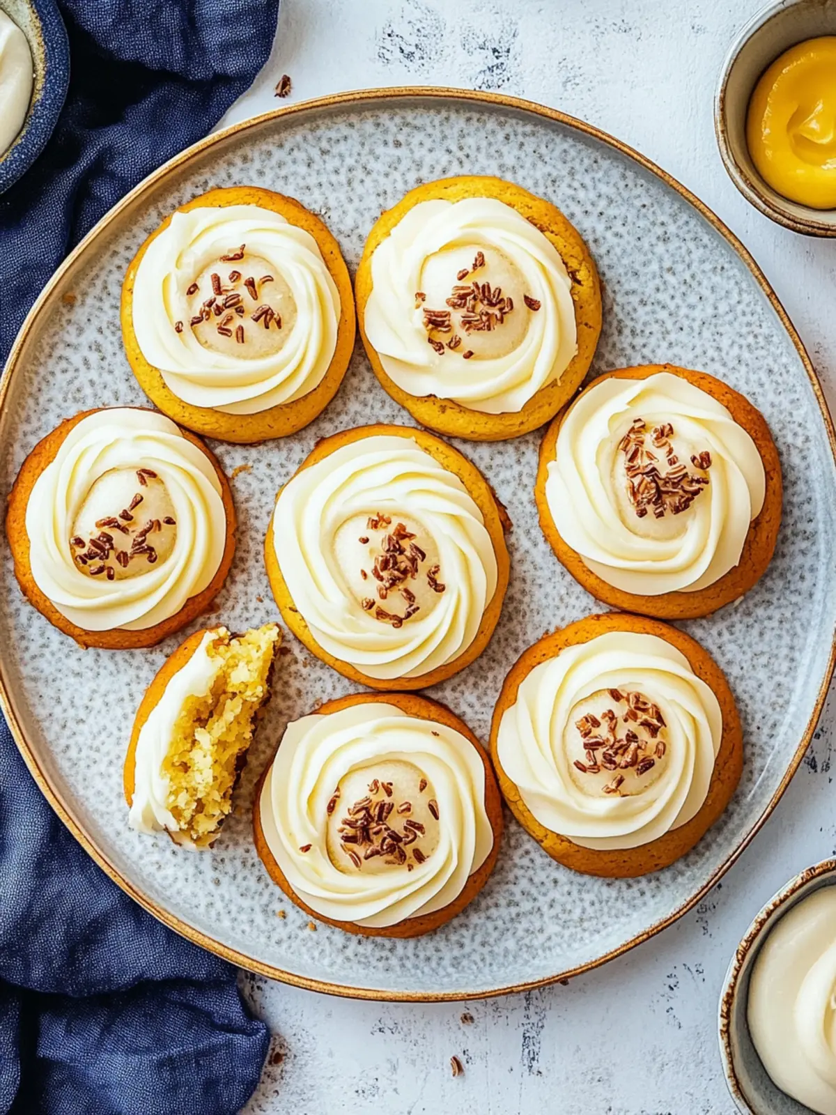 Crumbl Cookies mit süßem Frosting – Dein neuer Lieblingssnack! 4 Crumbl Cookies mit süßem Frosting