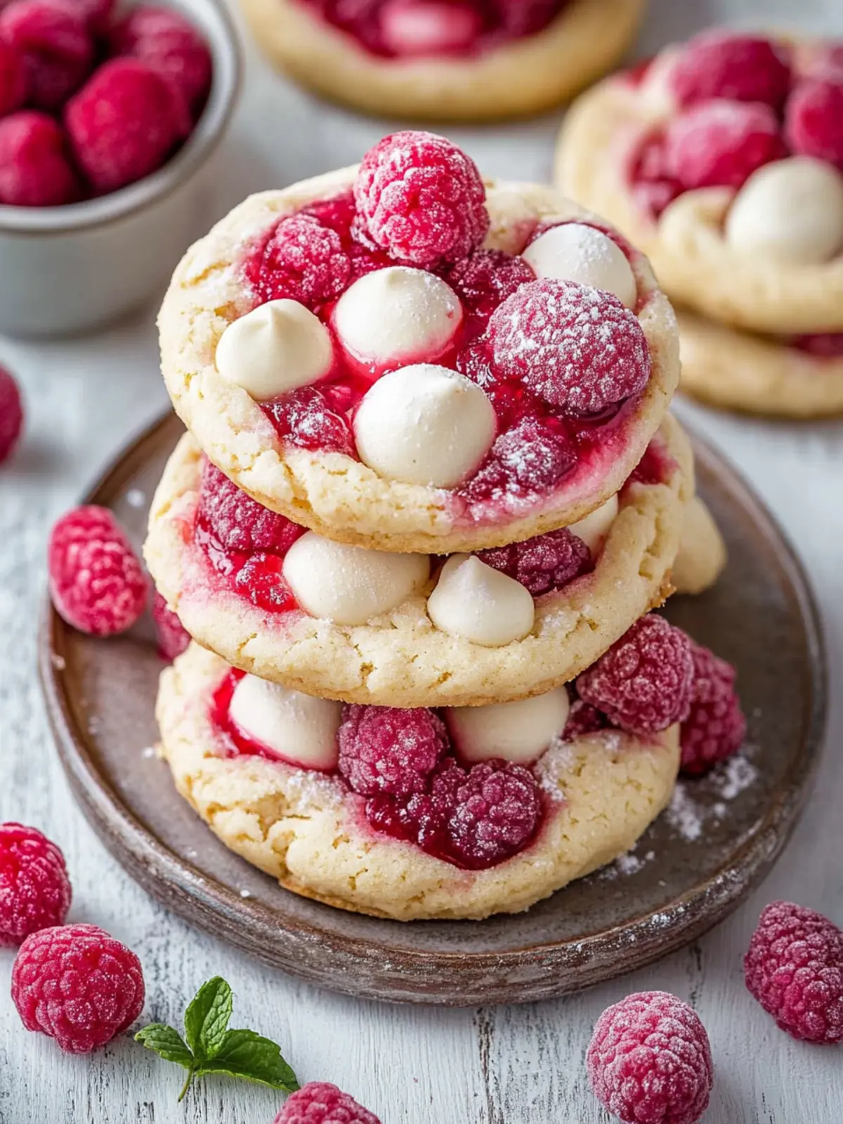 Weiße Schokolade Himbeere Kekse: Der süße Knusperspaß 2 Weiße Schokolade Himbeere Kekse