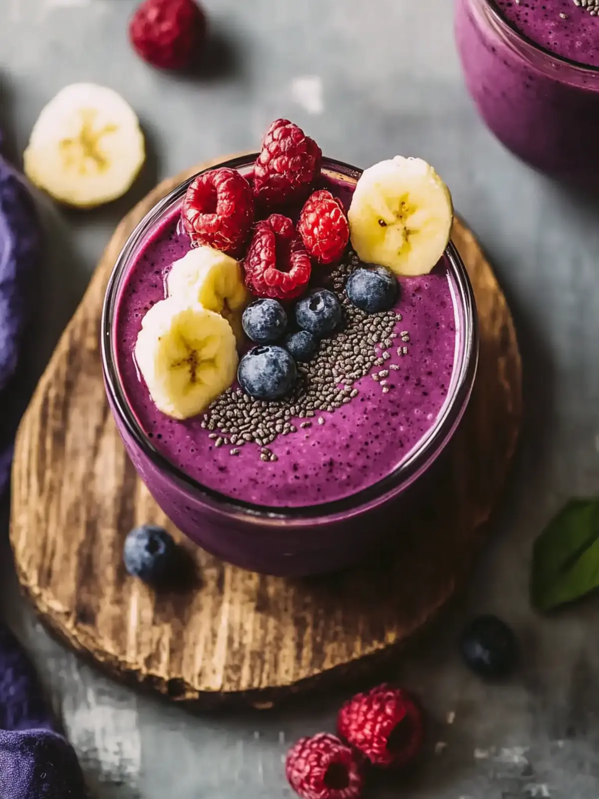 Hausgemachte Acai-Smoothie-Schüssel: Schnelles Frühstücksvergnügen 4 Hausgemachte Acai-Smoothie-Schüssel