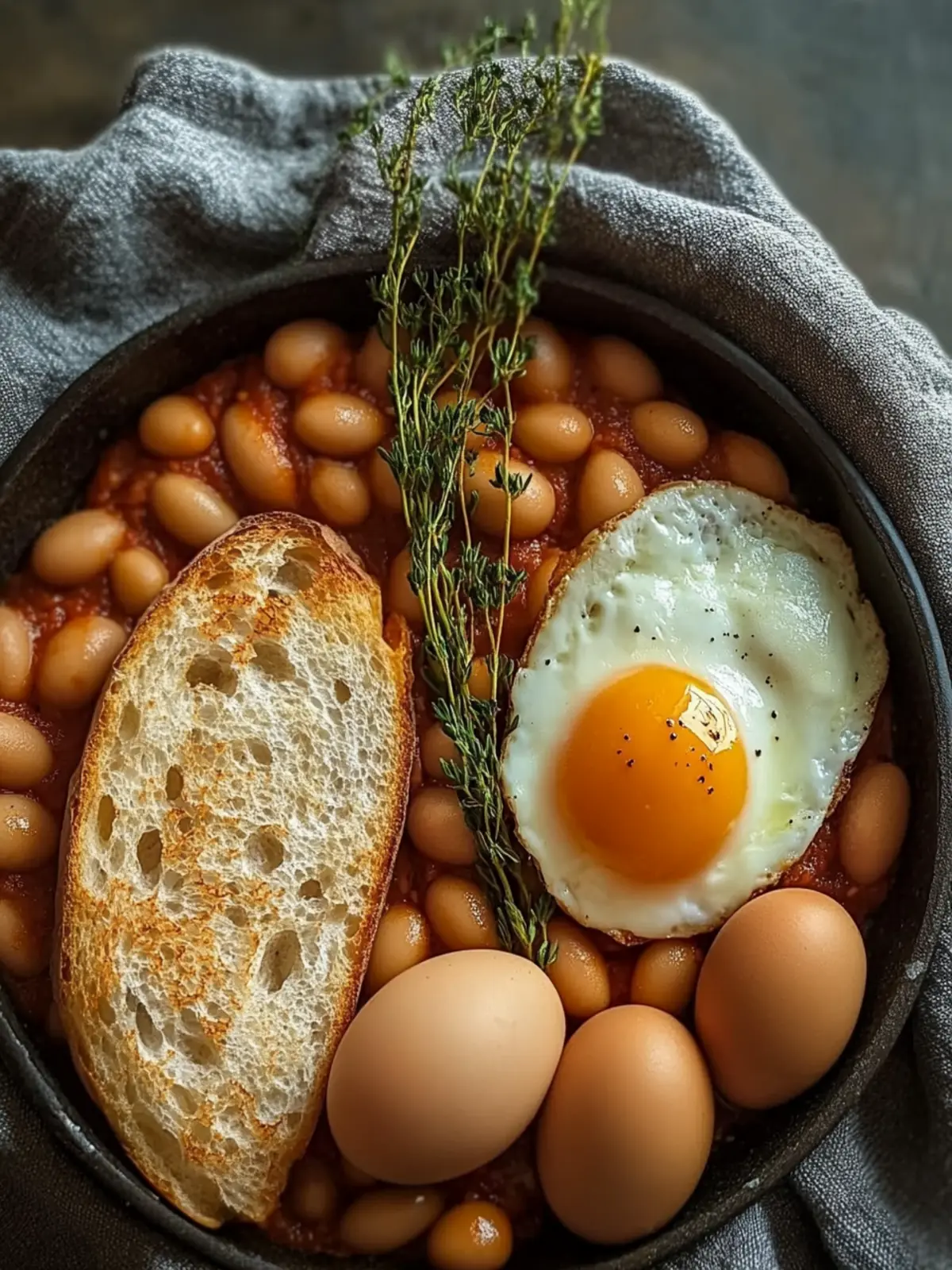 Spanische Bohnen und Eier – Nahrhaftes Frühstück für alle 2 Spanische Bohnen und Eier