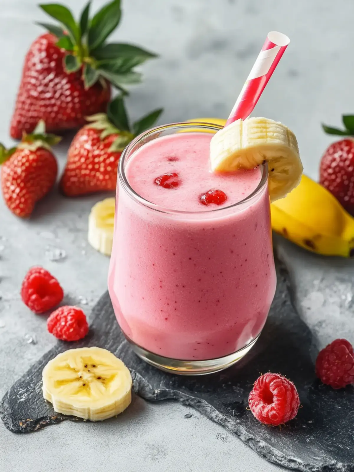 Erdbeer-Bananen-Smoothie: Cremig-frisch für den perfekten Start 2 Erdbeer-Bananen-Smoothie