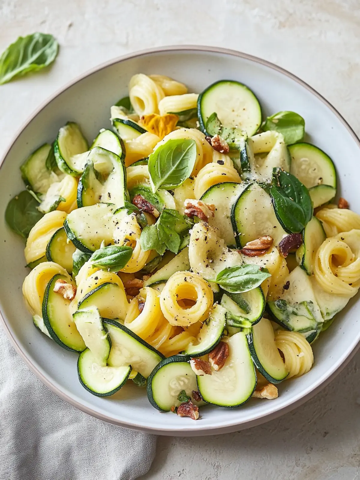 Sommerlicher Nudelsalat mit Zucchini: Frisch und Bunt genießen 3 Sommerlicher Nudelsalat mit Zucchini