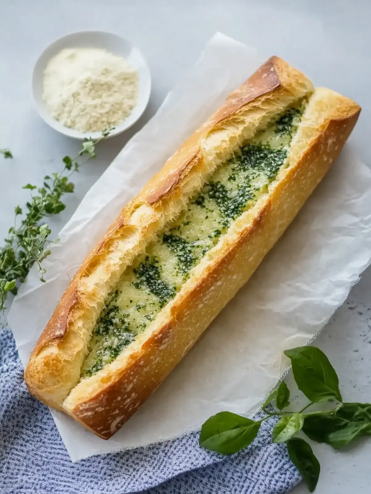 Köstliches Bärlauchbaguette für den perfekten Frühlingssnack 3 Bärlauchbaguette