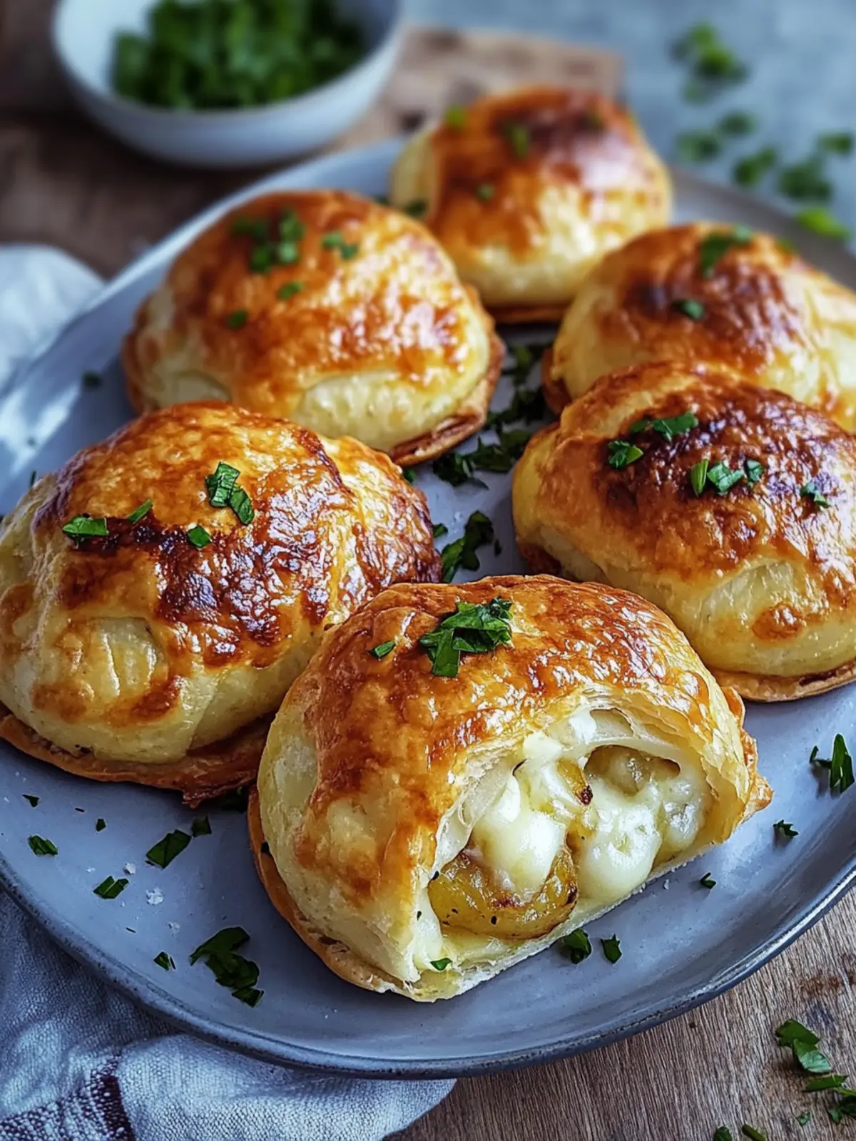 Fantastische Kartoffeltaschen mit 400 g Doppelrahmfrischkäse 4 Fantastic potato pockets with 400 g double cream cheese