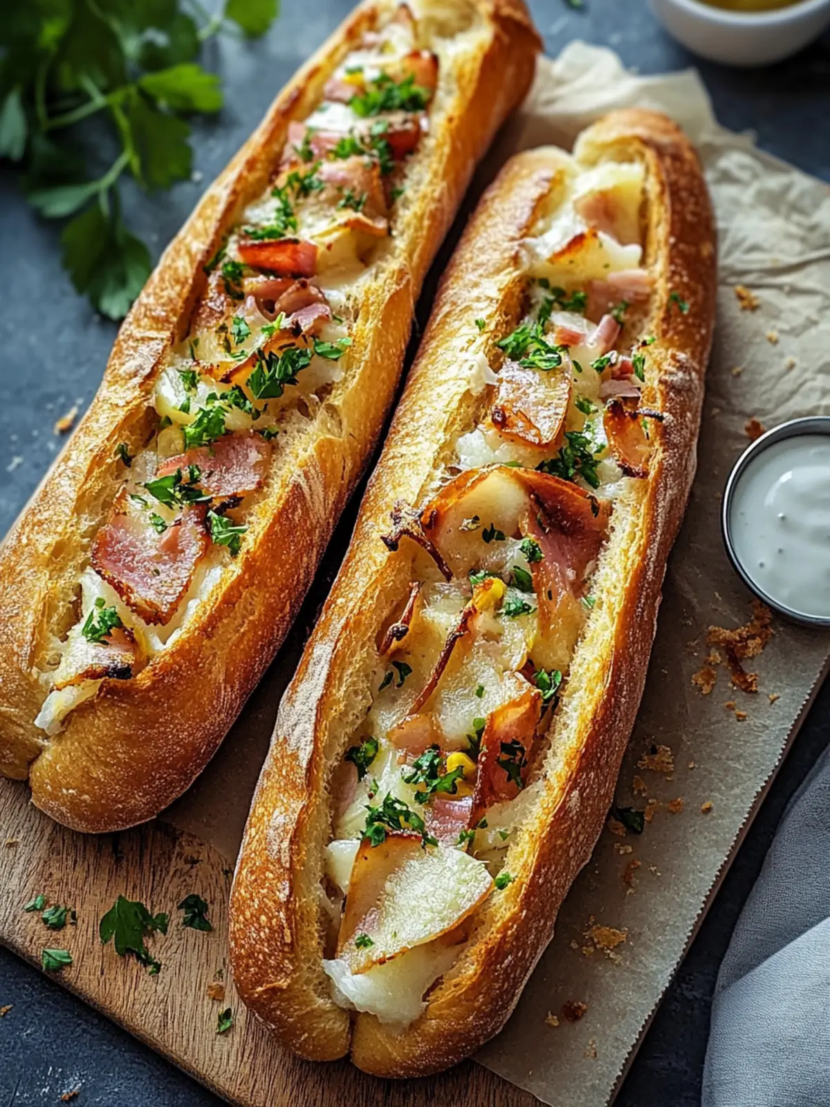 Köstliche Gefüllte Ofen-Baguettes – Perfekt für jeden Anlass 3 Gefüllte Ofen-Baguettes