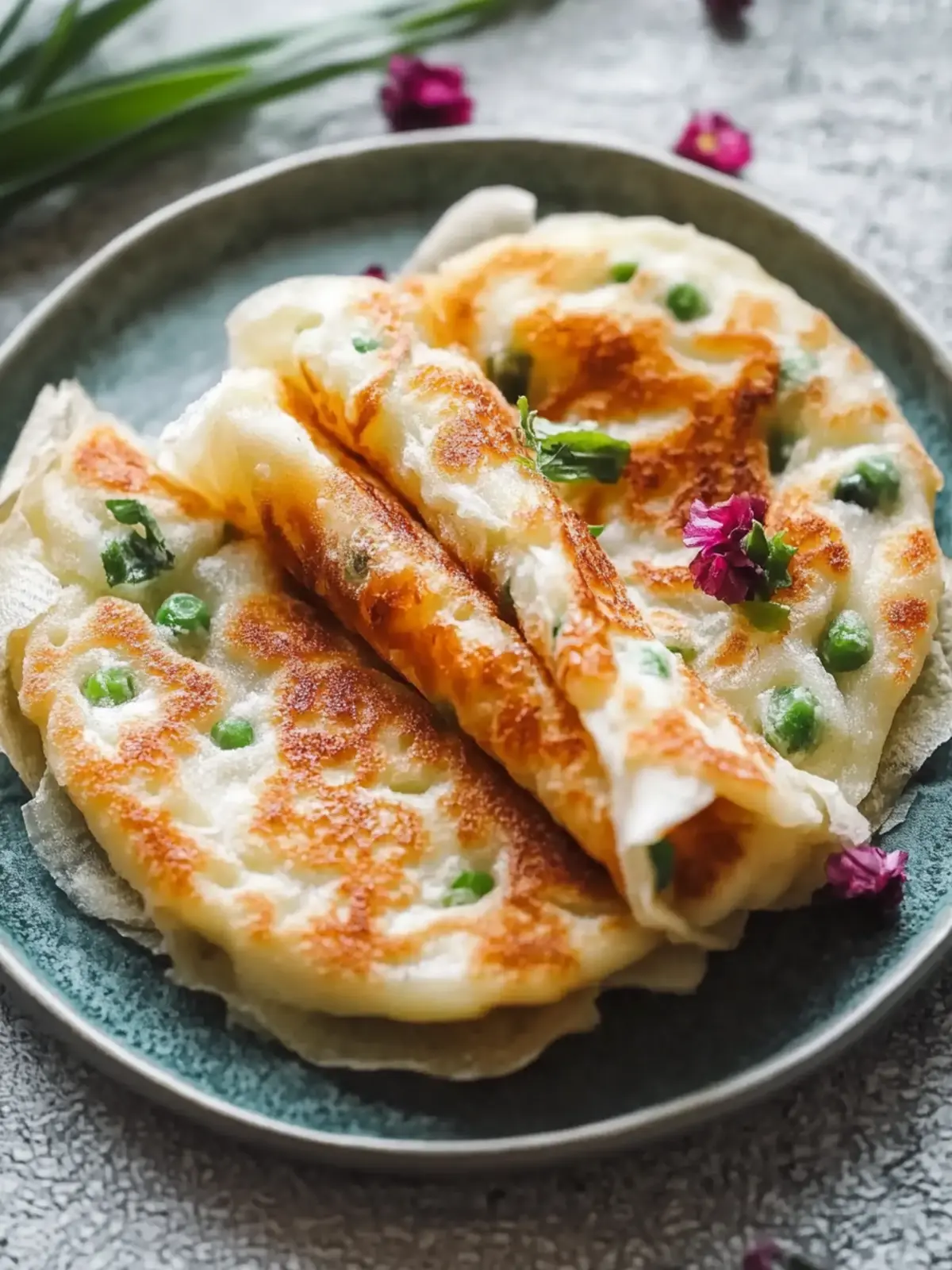 Knusprige Reispapier-Schnittlauchpfannkuchen für dein Snack-Glück 3 Knusprige Reispapier-Schnittlauchpfannkuchen für deinen Snack-Hunger