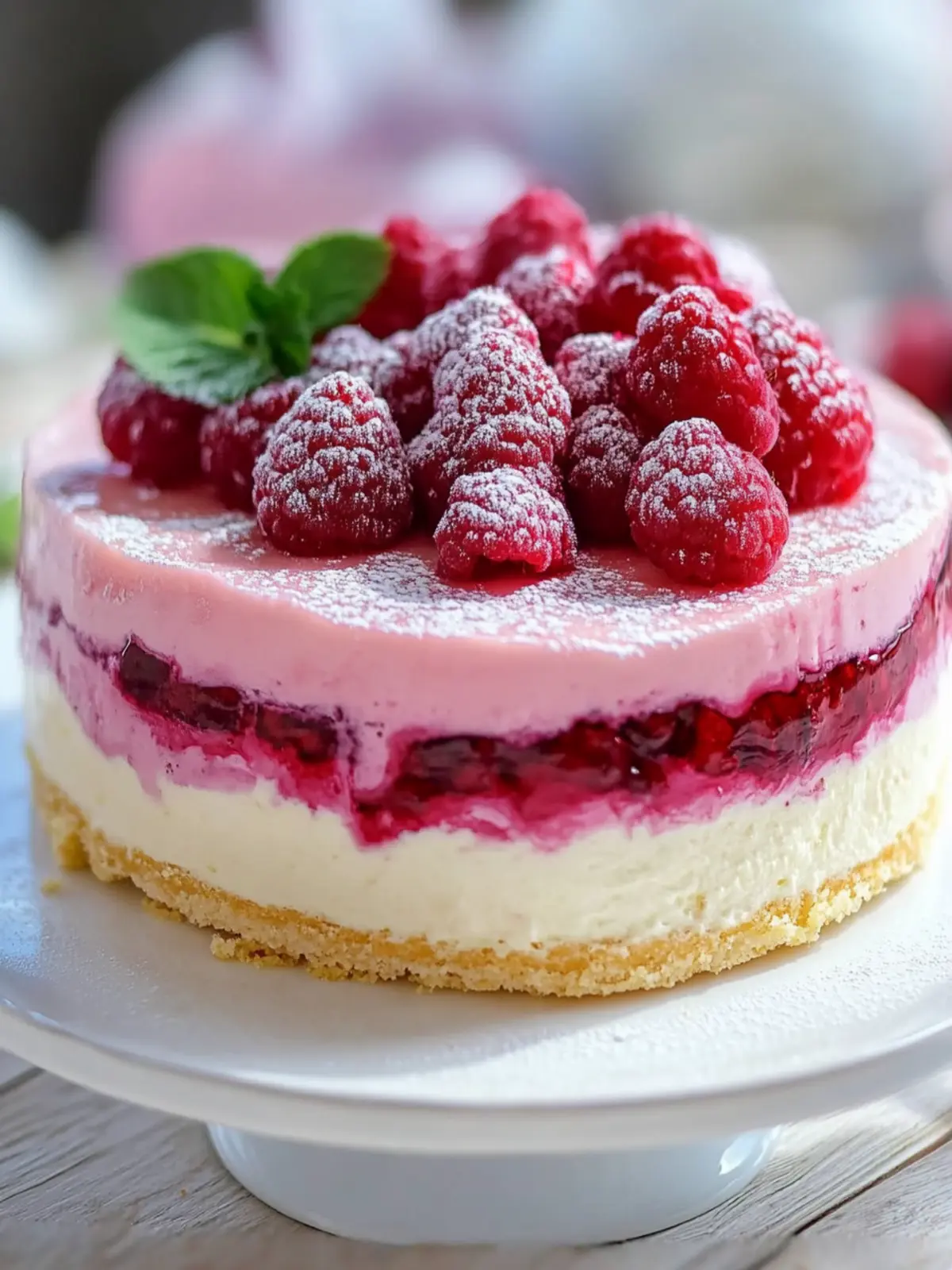 Himbeertorte mit Joghurtcreme - Der perfekte fruchtige Genuss 4 Raspberry cake with yogurt cream